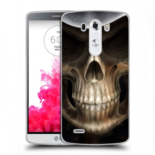 Дизайнерский силиконовый чехол для LG G3 (Dual-LTE) Арт черепа
