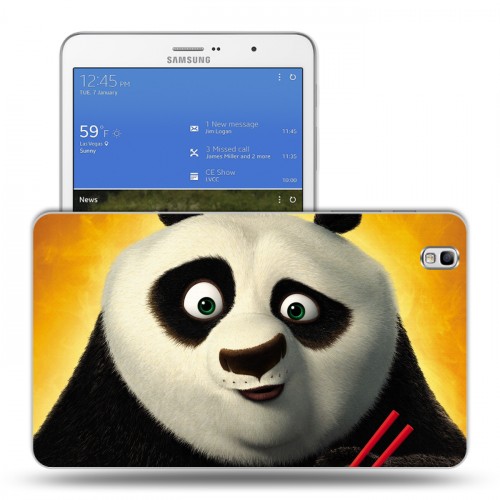Дизайнерский силиконовый чехол для Samsung Galaxy Tab Pro 8.4 Кунг-фу панда