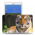 Дизайнерский силиконовый чехол для Samsung Galaxy Tab Pro 8.4 Тигры