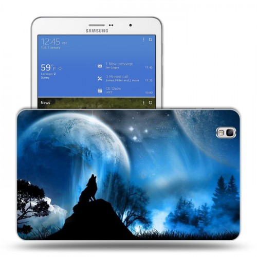 Дизайнерский силиконовый чехол для Samsung Galaxy Tab Pro 8.4 Волки