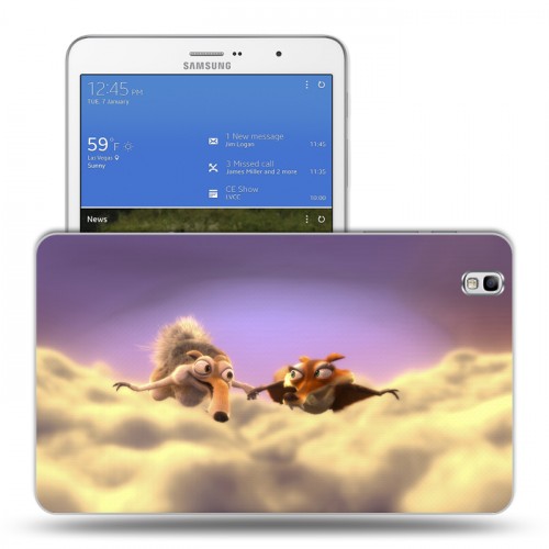 Дизайнерский силиконовый чехол для Samsung Galaxy Tab Pro 8.4 Ледниковый период