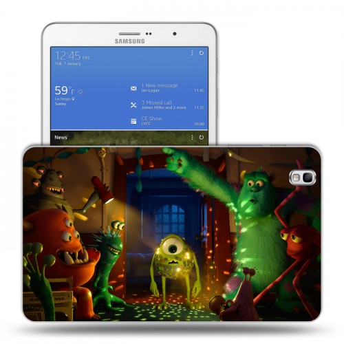 Дизайнерский силиконовый чехол для Samsung Galaxy Tab Pro 8.4 Корпорация монстров