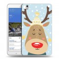 Дизайнерский силиконовый чехол для Samsung Galaxy Tab Pro 8.4  Новогоднее смешенное
