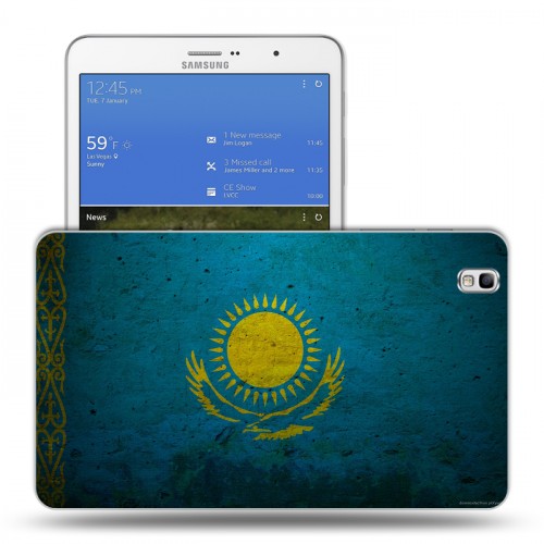 Дизайнерский силиконовый чехол для Samsung Galaxy Tab Pro 8.4 флаг Казахстана