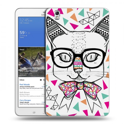 Дизайнерский силиконовый чехол для Samsung Galaxy Tab Pro 8.4 Ацтекские иллюстрации