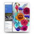 Дизайнерский силиконовый чехол для Samsung Galaxy Tab Pro 8.4 Цветочная акварель