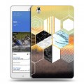 Дизайнерский силиконовый чехол для Samsung Galaxy Tab Pro 8.4 Геометрический мрамор
