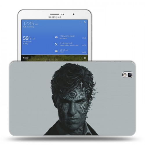 Дизайнерский силиконовый чехол для Samsung Galaxy Tab Pro 8.4 Настоящий детектив