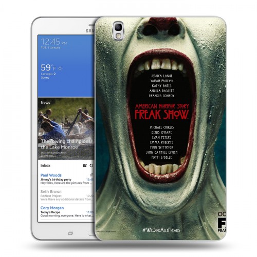 Дизайнерский силиконовый чехол для Samsung Galaxy Tab Pro 8.4 Американская история ужасов