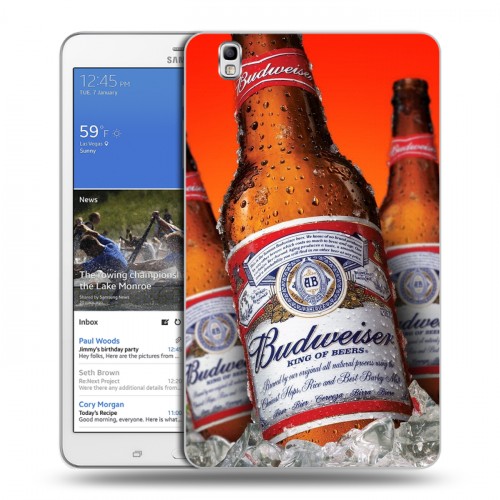 Дизайнерский силиконовый чехол для Samsung Galaxy Tab Pro 8.4 Budweiser