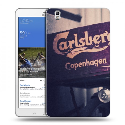 Дизайнерский силиконовый чехол для Samsung Galaxy Tab Pro 8.4 Carlsberg