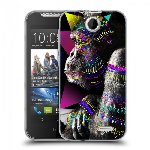 Дизайнерский силиконовый чехол для HTC Desire 310 Животный стиль