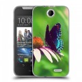 Дизайнерский силиконовый чехол для HTC Desire 310 Бабочки