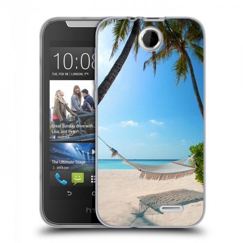 Дизайнерский силиконовый чехол для HTC Desire 310 пляж