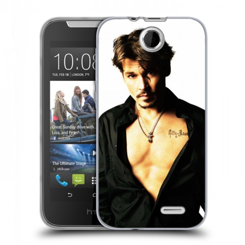 Дизайнерский силиконовый чехол для HTC Desire 310 Джонни Депп