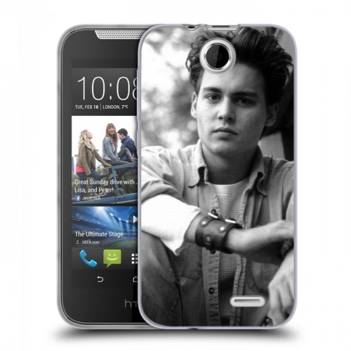 Дизайнерский силиконовый чехол для HTC Desire 310 Джонни Депп