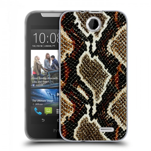 Дизайнерский силиконовый чехол для HTC Desire 310 Кожа змей