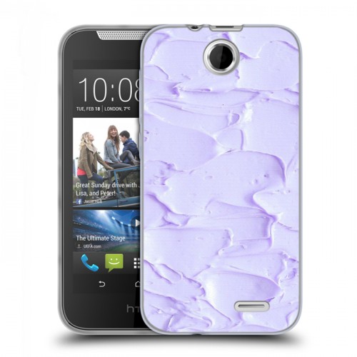 Дизайнерский силиконовый чехол для HTC Desire 310 Мазки краски