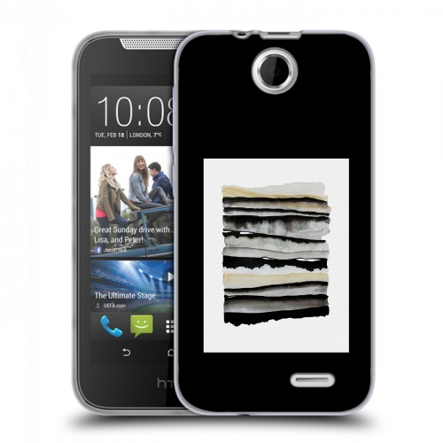 Дизайнерский силиконовый чехол для HTC Desire 310 Стильные абстракции