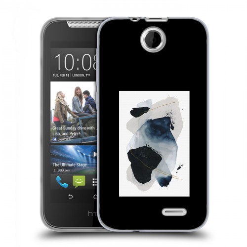 Дизайнерский силиконовый чехол для HTC Desire 310 Стильные абстракции