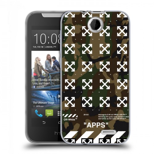 Дизайнерский силиконовый чехол для HTC Desire 310 Хайп и мода