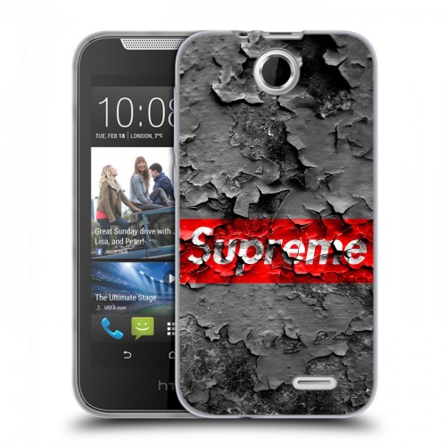 Дизайнерский силиконовый чехол для HTC Desire 310 Супер стиль