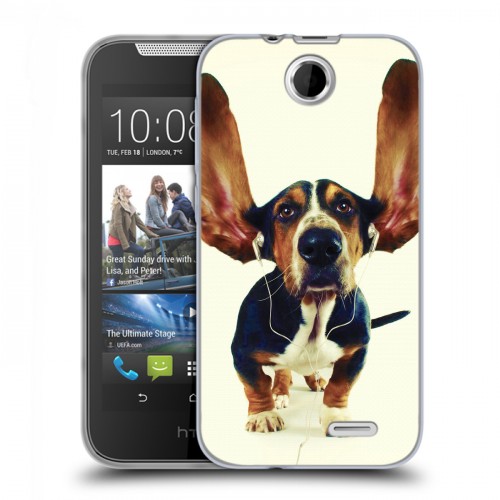 Дизайнерский силиконовый чехол для HTC Desire 310 Собаки