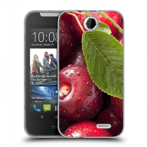 Дизайнерский силиконовый чехол для HTC Desire 310 Вишня