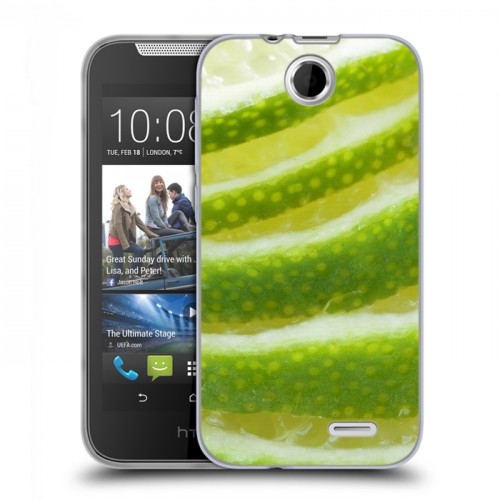 Дизайнерский силиконовый чехол для HTC Desire 310 Лайм