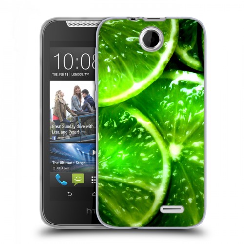 Дизайнерский силиконовый чехол для HTC Desire 310 Лайм