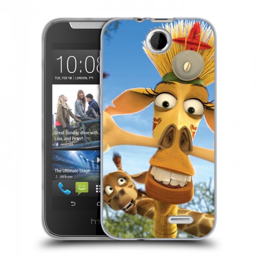 Дизайнерский силиконовый чехол для HTC Desire 310 Мадагаскар