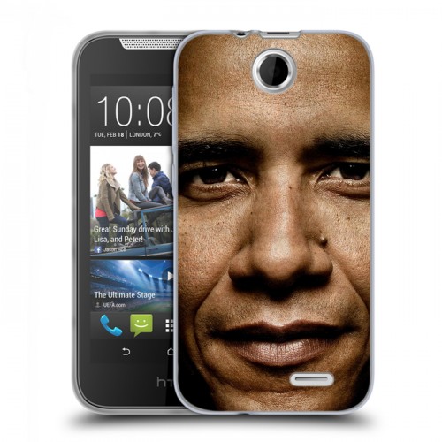 Дизайнерский силиконовый чехол для HTC Desire 310 Барак Обама