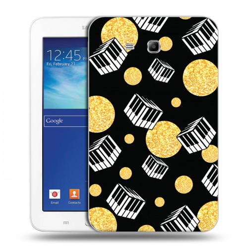 Дизайнерский силиконовый чехол для Samsung Galaxy Tab 3 Lite Дизайнерское пианино