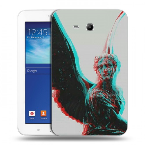Дизайнерский силиконовый чехол для Samsung Galaxy Tab 3 Lite Неоновая Греция