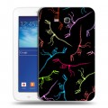 Дизайнерский силиконовый чехол для Samsung Galaxy Tab 3 Lite Узоры динозавров