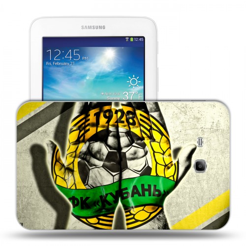 Дизайнерский силиконовый чехол для Samsung Galaxy Tab 3 Lite Кубань