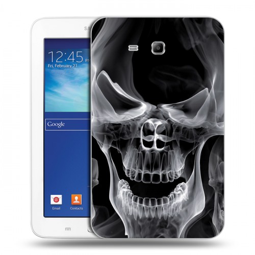 Дизайнерский силиконовый чехол для Samsung Galaxy Tab 3 Lite Арт черепа