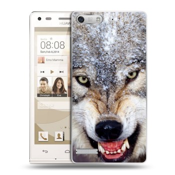 Дизайнерский силиконовый чехол для Huawei Ascend G6 Волки (на заказ)