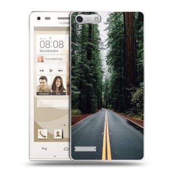 Дизайнерский силиконовый чехол для Huawei Ascend G6 лес (на заказ)