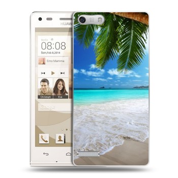 Дизайнерский силиконовый чехол для Huawei Ascend G6 пляж (на заказ)