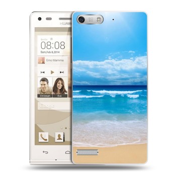 Дизайнерский силиконовый чехол для Huawei Ascend G6 пляж (на заказ)