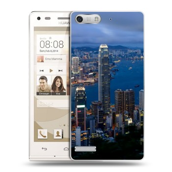 Дизайнерский силиконовый чехол для Huawei Ascend G6 Гонконг (на заказ)