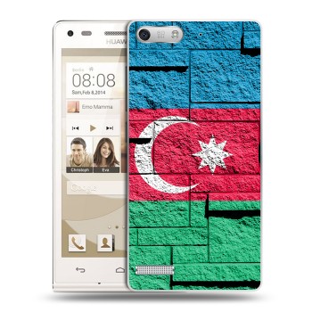 Дизайнерский силиконовый чехол для Huawei Ascend G6 Флаг Азербайджана (на заказ)