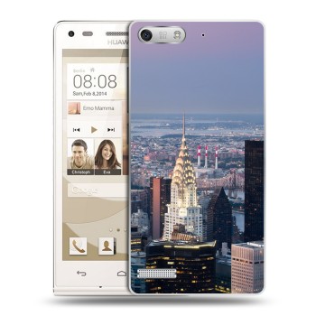 Дизайнерский силиконовый чехол для Huawei Ascend G6 Нью-Йорк (на заказ)
