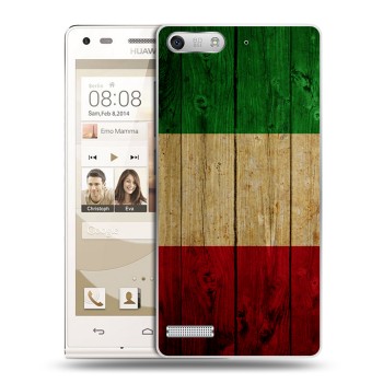 Дизайнерский силиконовый чехол для Huawei Ascend G6 Флаг Италии (на заказ)