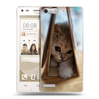 Дизайнерский силиконовый чехол для Huawei Ascend G6 Котята (на заказ)