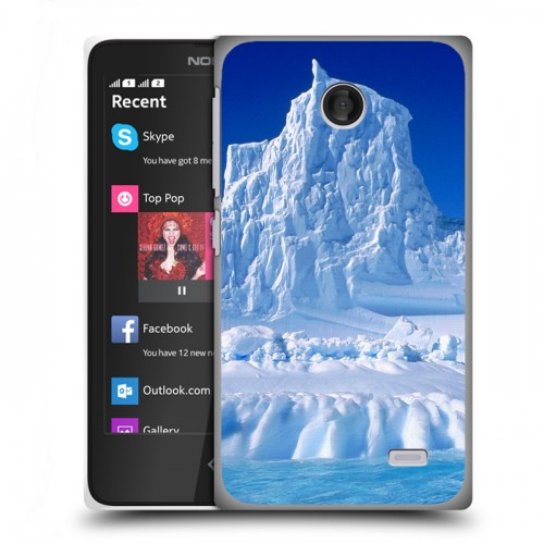 Дизайнерский пластиковый чехол для Nokia X Льды