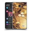 Дизайнерский пластиковый чехол для Nokia X Текстуры денег