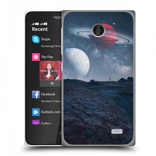 Дизайнерский пластиковый чехол для Nokia X Магический космос