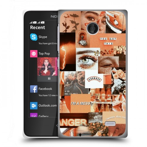 Дизайнерский пластиковый чехол для Nokia X Коллаж